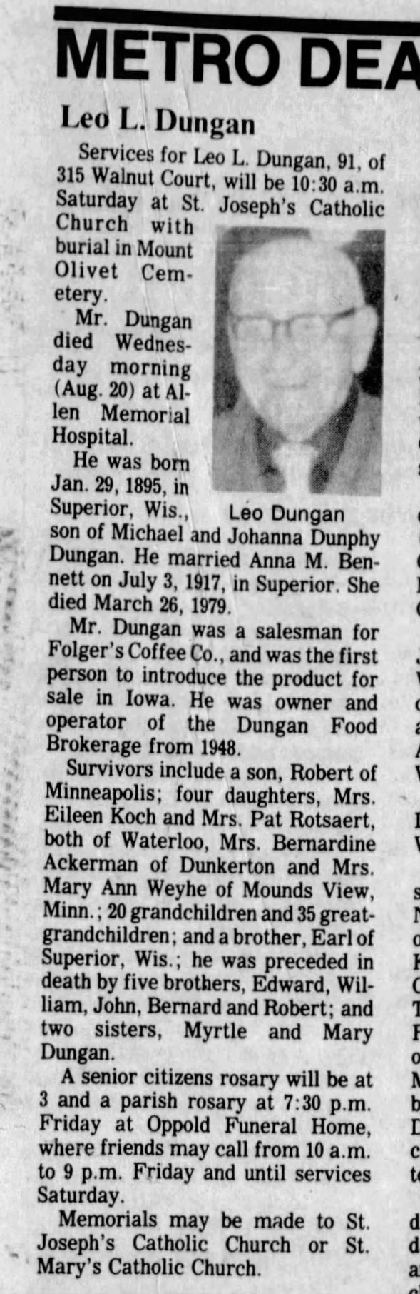 Clipping from The Courier